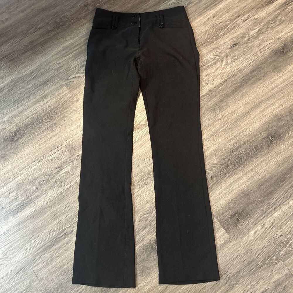 Junior's Size 3 Deb Vintage Y2K 2000s Mid Rise Bootcut Dress Pants